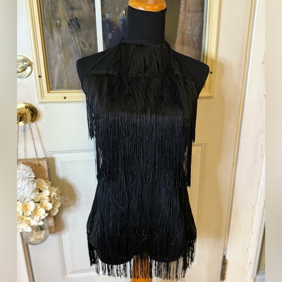 Kristine Black Tassel Romper - Picture 4 of 9